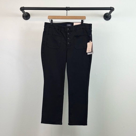 NWT NYDJ Waistmatch Marilyn Straight Ankle Pants in Trinity Black - Picture 4 of 9